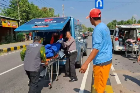 Kecelakaan 2 Motor di Sugihwaras Magetan, 2 Orang Meninggal