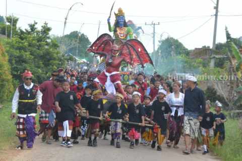 Suasana Bali yang berada di Desa Air Talas, Kecamatan Rambang Niru, Kabupaten Muara Enim, Sumatera Selatan.