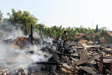3 Rumah di Kedungadem Bojonegoro Ludes Terbakar