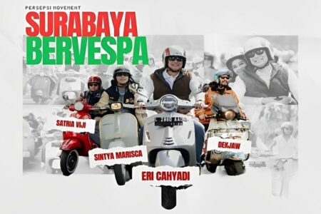 Surabaya Bervespa Siap Digelar: Ajang Riding Bersama di Kota Pahlawan Poster Surabaya Bervespa.(Instagram/surabaya)