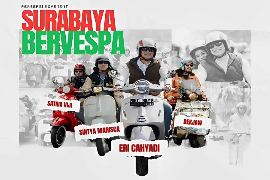 Poster Surabaya Bervespa.(Instagram/surabaya)