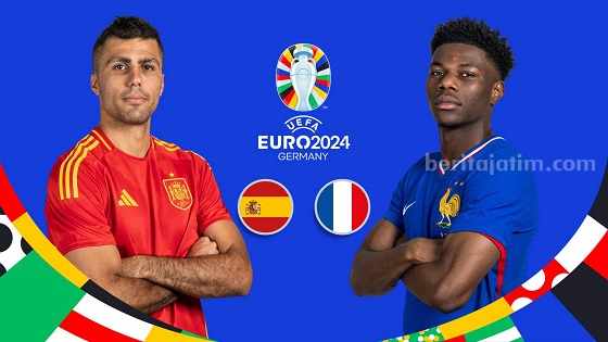 Spanyol dan Prancis akan beradu taktik dan kekuatan dalam semifinal Euro 2024 di Allianz Arena. Foto: UEFA