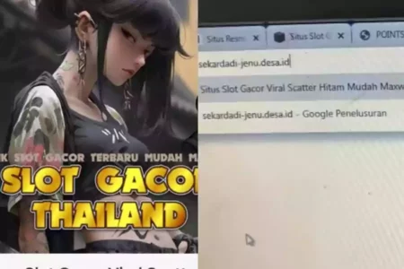 Beberapa Website Pemerintah Desa di Tuban Diretas Jadi Konten Judol Tangkapan layar hasil pencarian website desa yang terpapar judi online.