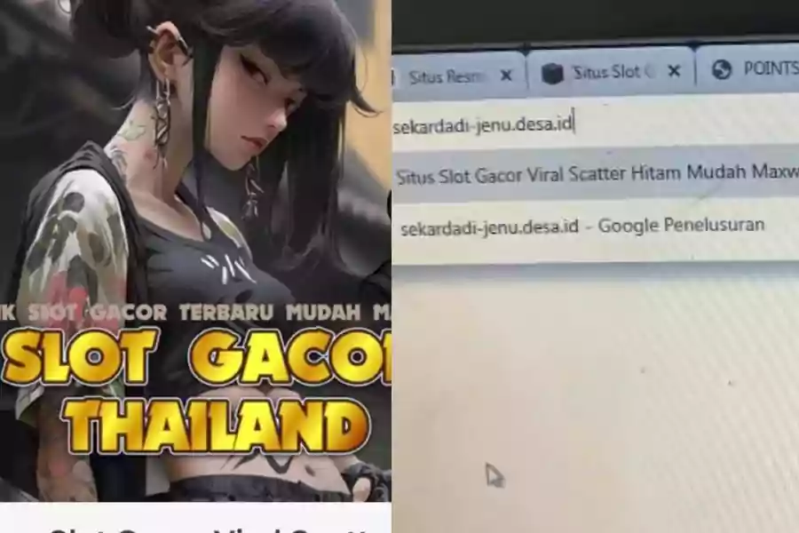 Tangkapan layar hasil pencarian website desa yang terpapar judi online.