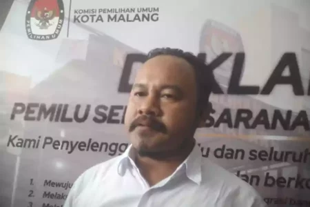 Bakal Calon Independen Sam HC-Rizky Boncell Lolos Verifikasi KPU Kota Malang Ketua KPU Kota Malang, Muhammad Toyib.