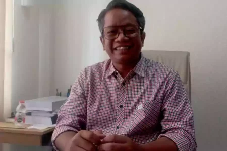 Komisioner KPU Kabupaten Malang Marhaendra Paramudya Mahardika.
