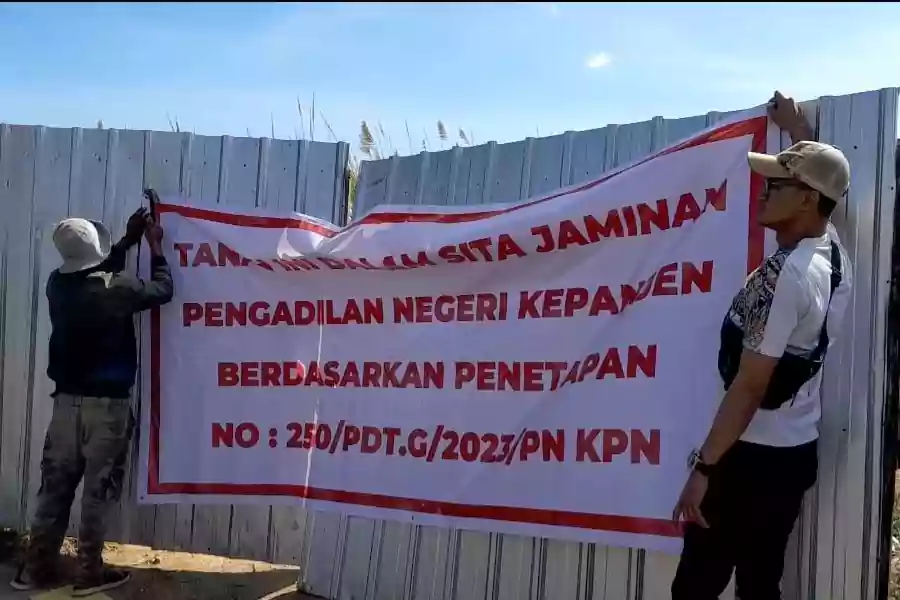 Dua obyek lahan di Desa Sumbermanjing Wetan yang disita PN Kepanjen. (Beritajatim.com/Yoga)