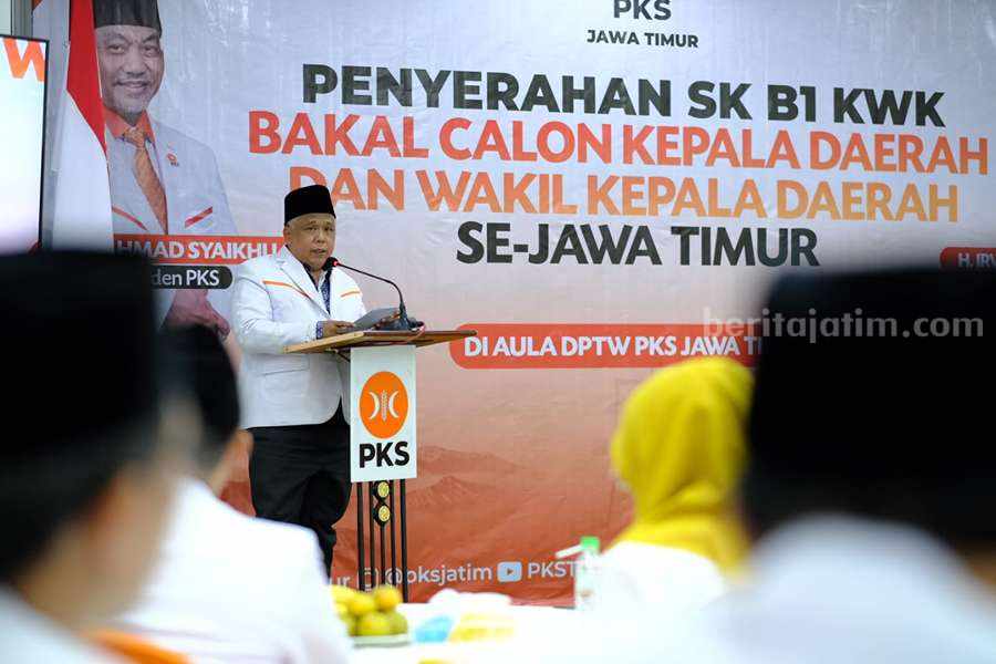 Ketua DPW PKS Jawa Timur Irwan Setiawan.