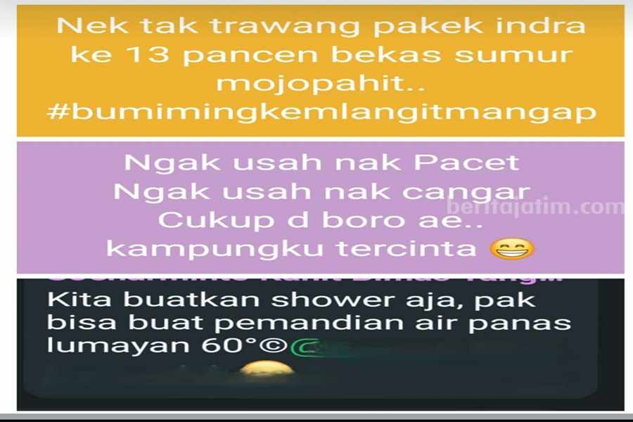 Tangkapan layar WAG Emak-emak perumahan Taman Apsari Boro Tanggulangin.