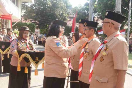 Apel Besar Hari Pramuka ke-63, Ini yang Dilakukan Pj Wali Kota Kediri