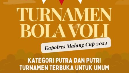 Polres Malang Gelar Turnamen Bola Voli Kapolres Cup 2024, Total Hadiah Rp50 Juta foto beritajatim