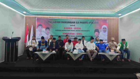 13 Parpol Deklarasi Dukung Gus Barra – Mas Rizal di Pilkada Mojokerto 2024
