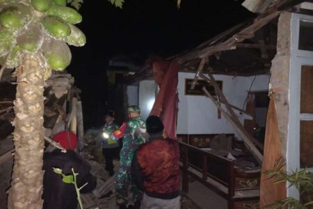 Lokasi insiden tabung LPG meledak di Pasuruan.