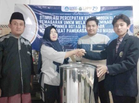 Diseminasi Mesin Spinner Rotasi Bulat oleh tim dosen UM (Foto: Istimewa)