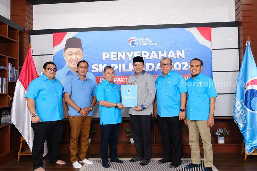 Partai Gelora secara resmi memberikan rekomendasinya kepada Rusdi Sutedjo dan Shobih Asrori.