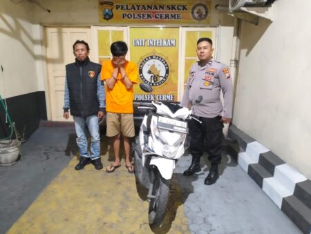 Curi Motor Teman Kerja, Pria di Gresik Diamankan Polisi Curanmor Gresik