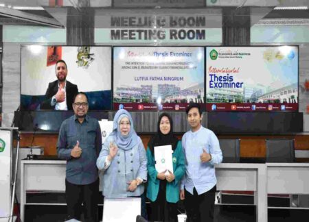 Lutfiah Fatma Ningrum bersama dosen pembimbing. (Foto: Istimewa)
