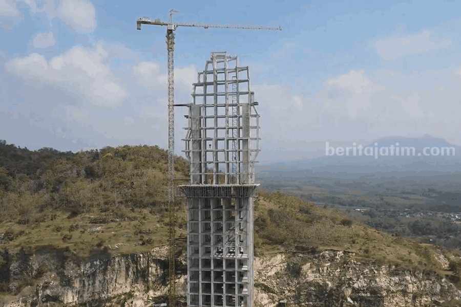Visualisasi pembangunan tahap pertama. (Foto/Kominfo Ponorogo)