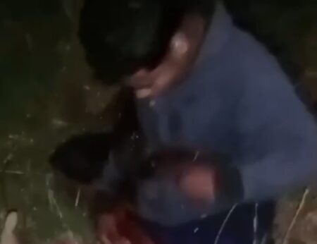 Potongan gambar korban pembacokan di Sampang