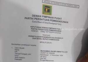 PPP Rekom Ra Baqir-Taufadi di Pilkada Pamekasan Surat DPP PPP untuk Pilkada Pamekasan.
