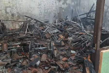 Dinsos Magetan: Belasan Kursi Roda Terbakar Imbas Kebakaran Gudang Tagana
