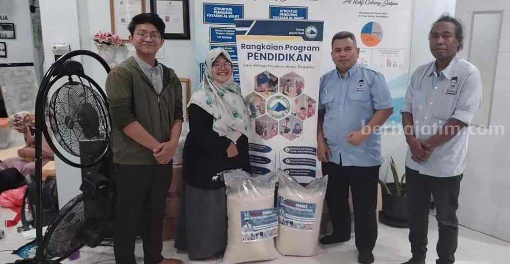 Ndaru Bagikan 2 Ton Beras dan Makan Siang Gratis