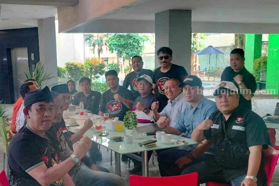Konsolidasi pembentukan organisasi masyarakat DPC Squad Nusantara Bojonegoro.