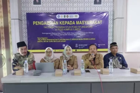 Pelatihan Padlet, UNESA Bekali Guru SD Munjungan Keterampilan Digital foto berita jatim