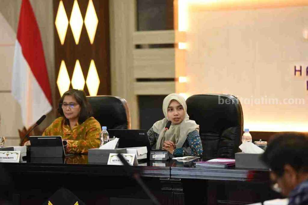 Arahan Pj Wali Kota Kediri pada Rapat Koordinasi Pemberantasan Korupsi.