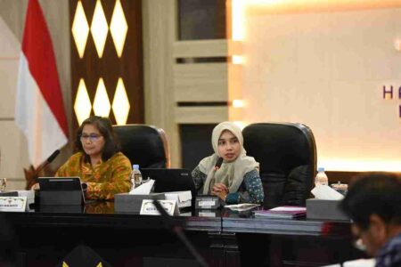Arahan Pj Wali Kota Kediri pada Rapat Koordinasi Pemberantasan Korupsi.