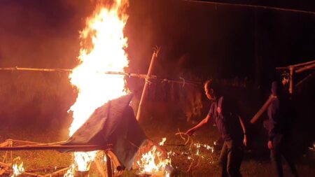 Polisi Gerebek dan Musnahkan Lokasi Judi Sabung Ayam di Kepanjen Malang Polres Malang musnahkan arena sabung ayam di Kepanjen Malang