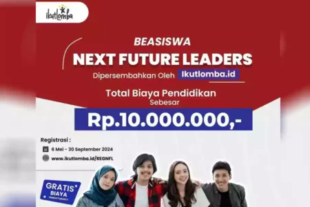 Poster resmi lomba beasiswa dari akun Instagram @ikutlomba.