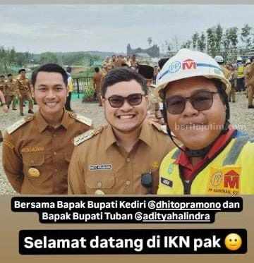 Hadiri Undangan Presiden, Bupati Kediri Tanpa Sengaja Bertemu Warganya di IKN