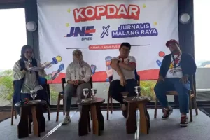 Lika Souvenir saat menjadi inspiratif UMKM JNE di Malang.