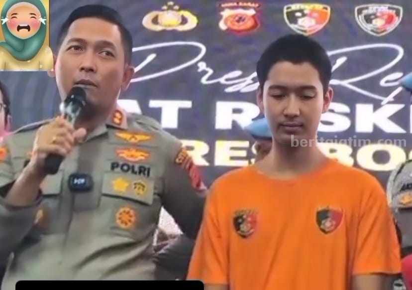 Armor Toreador pelaku KDRT pada sang istri Cut Intan Nabila saat dihadirkan dalam konferensi pers (Akun Instagram @beraninikah)