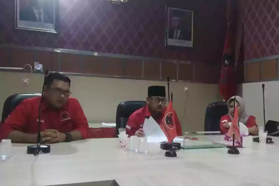 Rakor internal PDIP Bondowoso di kantor DPC setempat, Rabu (21/8/2024) sore.
