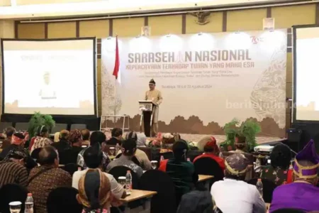 Ratusan Penghayat Kepercayaan Surabaya Gelar Sarasehan Nasional foto berita jatim
