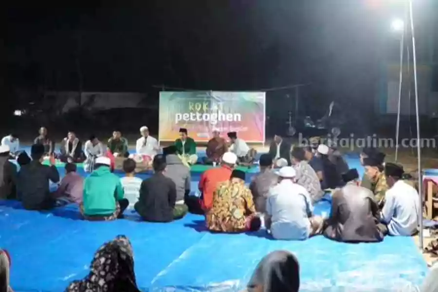 Suasana 'Rokat Pettoghan' yang digagas Ketua DPC PKB Pamekasan, Ali Wafa Subki.