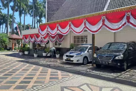 Rumah dinas Wali Kota Malang yang berada di Jalan Ijen Nomor 2. [Lucky/Beritajatim.com]