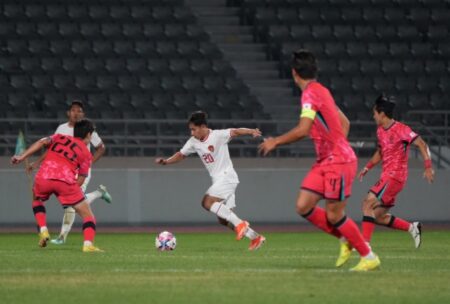 Timnas U-20 Indonesia dikalahkan Korea Selatan dengan skor 0-3 di Stadion Mokdong, Korea Selatan pada Minggu (1/9/2024). Foto: PSSI