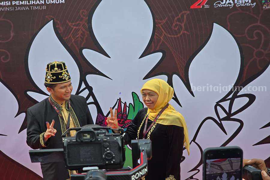Calon Gubernur dan Wakil Gubernur Jawa Timur, Khofifah Indar Parawansa dan Emil Elestianto Dardak.