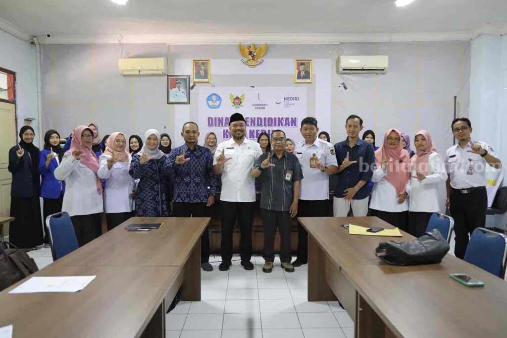 Mahasiswa asal Kota Kediri mengikuti kegiatan koordinasi dan lapor diri Program Kampus Mengajar.