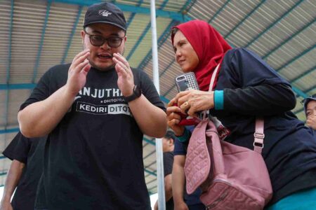 Kampanye di Barat Sungai Brantas Kediri, Mas Dhito dapat Penilaian ini dari Warga