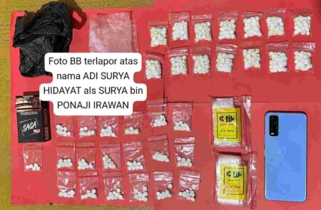Amankan 2 Pelaku, Satnarkoba Polres Mojokerto Sita 875 Butir Pil Double L