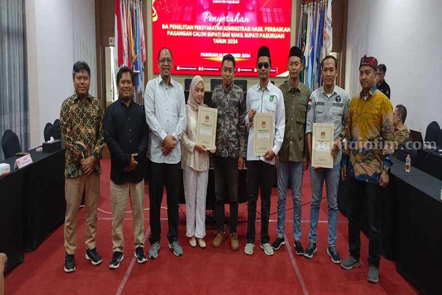 Paslon Pilbup Pasuruan 2024 Memenuhi Syarat, KPU Buka Tanggapan Masyarakat