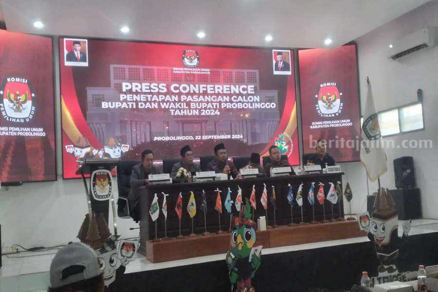 KPU Probolinggo Resmi Tetapkan Dua Pasang Calon Bupati dan Wakil Bupati