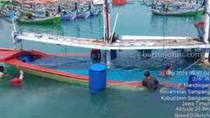 Bocor, Kapal Nelayan Desa Mandangin Tenggelam, Kerugian Capai Puluhan Juta