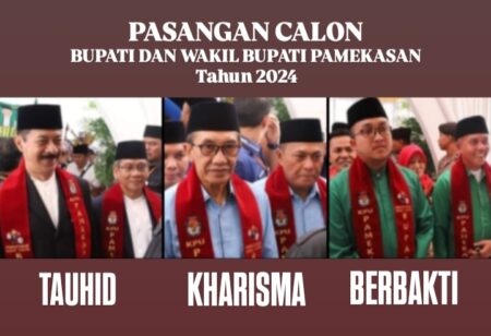 Paslon Pilkada 2024 yang terdaftar di KPU Pamekasan.