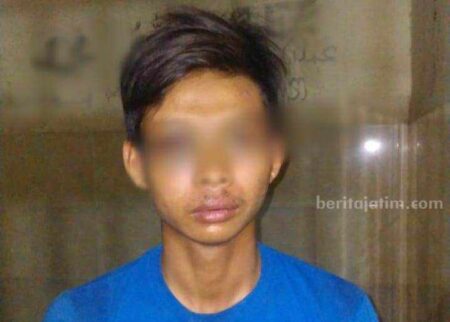 Foto Sugeng, tersangka pencurian yang diamankan polisi.