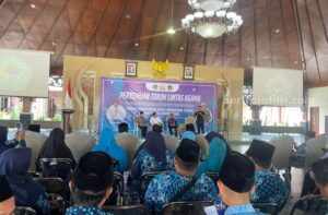 Pertemuan Tokoh Lintas Agama yang digagas FKUB Pamekasan, di Mandhapa Aghung Ronggosukowati Pamekasan, Rabu (18/9/2024).